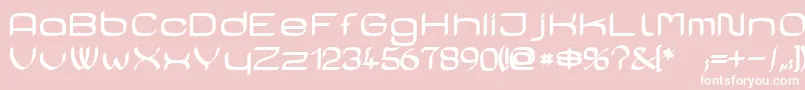 CasaSansFettig Font – White Fonts on Pink Background