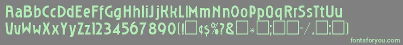 Шрифт Rsl – зелёные шрифты на сером фоне