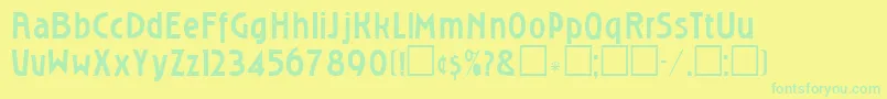fuente Rsl – Fuentes Verdes Sobre Fondo Amarillo