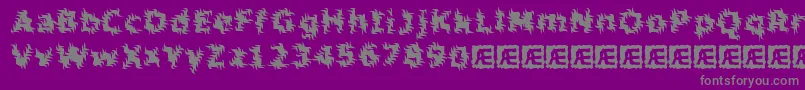 InertiaBrk Font – Gray Fonts on Purple Background