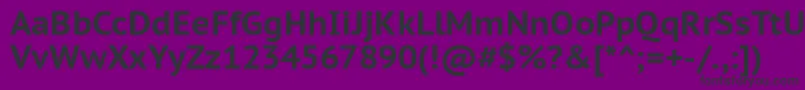 フォントPtSansCaptionBold – 紫の背景に黒い文字