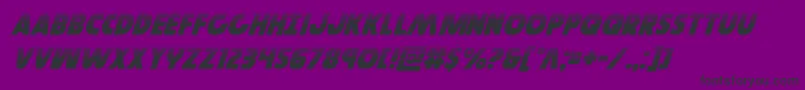 Governorhalfital Font – Black Fonts on Purple Background