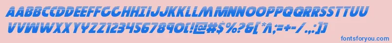 Шрифт Governorhalfital – синие шрифты на розовом фоне