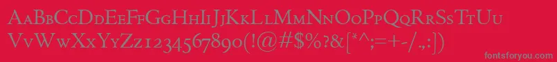 En savoir plus sur la police GriffoclassicoSmallcaps Police GriffoclassicoSmallcaps – polices grises sur fond rouge