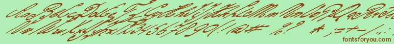 Gerardsgold Font – Brown Fonts on Green Background