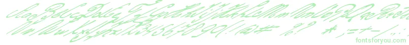 Gerardsgold-Schriftart – Grüne Schriften