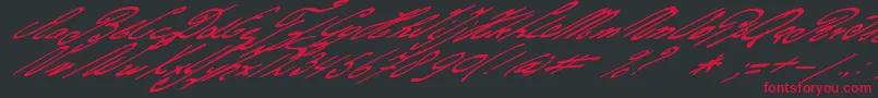 Gerardsgold Font – Red Fonts on Black Background