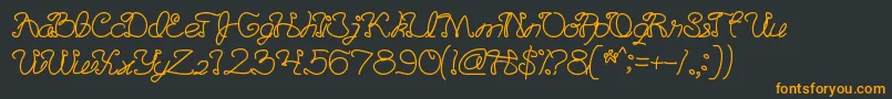 TheGoodLife Font – Orange Fonts on Black Background