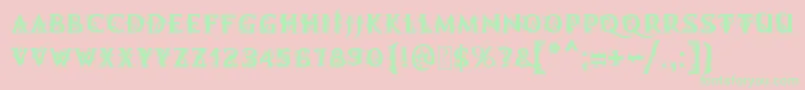 MbDemonicTale Font – Green Fonts on Pink Background