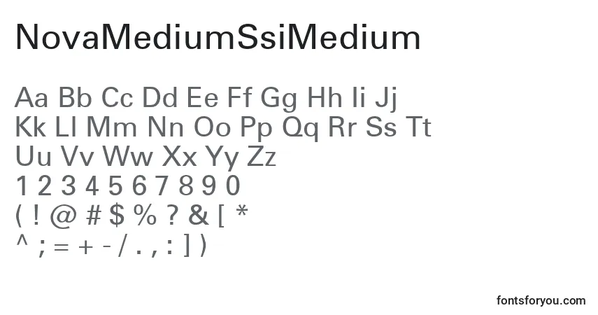 Fuente NovaMediumSsiMedium - alfabeto, números, caracteres especiales