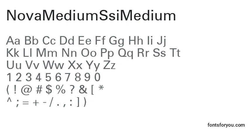 NovaMediumSsiMedium-fontti – aakkoset, numerot, erikoismerkit