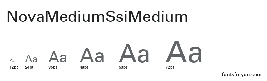 Tamanhos de fonte NovaMediumSsiMedium