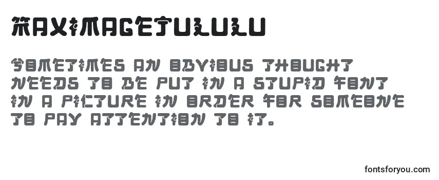 Обзор шрифта MaximageJululu