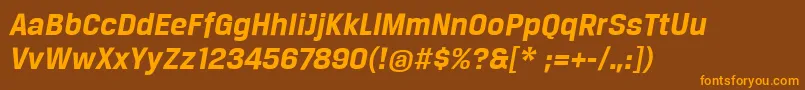 Подробнее о шрифте BreuertextBoldItalic Шрифт BreuertextBoldItalic – оранжевые шрифты на коричневом фоне