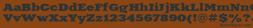 Xna83C Font – Black Fonts on Brown Background