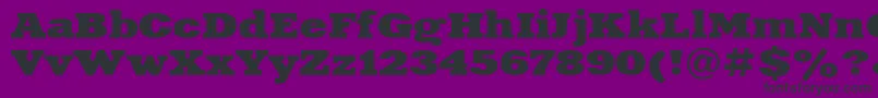 Xna83C-fontti – mustat fontit violetilla taustalla