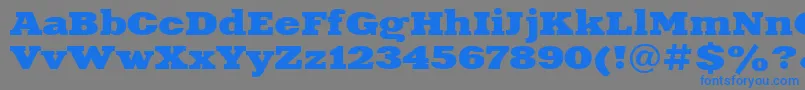 Xna83C Font – Blue Fonts on Gray Background