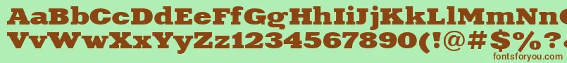 Xna83C Font – Brown Fonts on Green Background