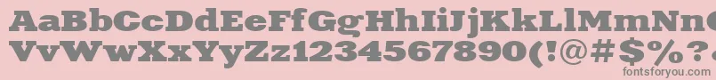 Xna83C Font – Gray Fonts on Pink Background