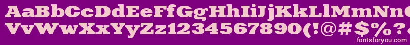 Xna83C Font – Pink Fonts on Purple Background