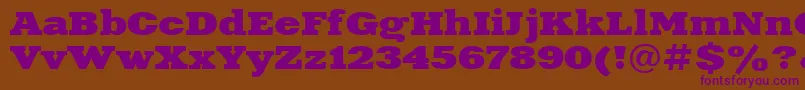 Xna83C Font – Purple Fonts on Brown Background