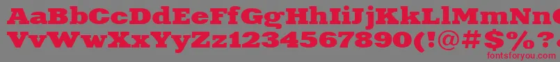 Xna83C Font – Red Fonts on Gray Background