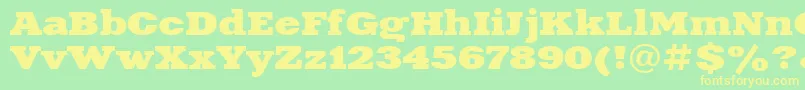 Xna83C Font – Yellow Fonts on Green Background
