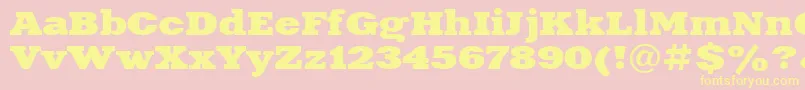 Xna83C Font – Yellow Fonts on Pink Background