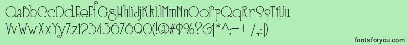 Speedball No 3 Nf Font – Black Fonts on Green Background