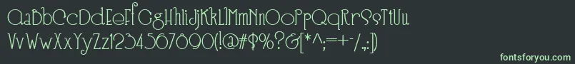 Speedball No 3 Nf Font – Green Fonts on Black Background