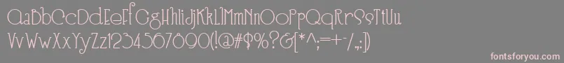 Speedball No 3 Nf Font – Pink Fonts on Gray Background