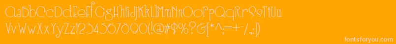 Speedball No 3 Nf Font – Pink Fonts on Orange Background