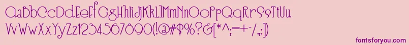 Speedball No 3 Nf Font – Purple Fonts on Pink Background