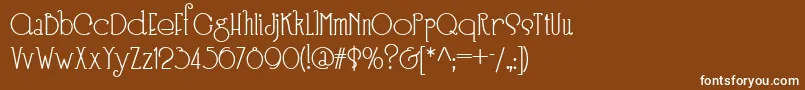 Speedball No 3 Nf Font – White Fonts on Brown Background