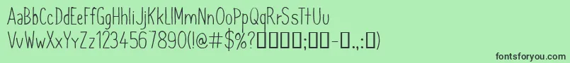 CfsimeonmarchessaultRegula Font – Black Fonts on Green Background