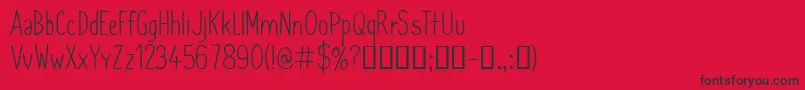 CfsimeonmarchessaultRegula Font – Black Fonts on Red Background