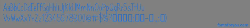 CfsimeonmarchessaultRegula-Schriftart – Blaue Schriften auf grauem Hintergrund