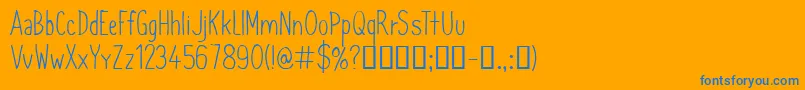 CfsimeonmarchessaultRegula Font – Blue Fonts on Orange Background