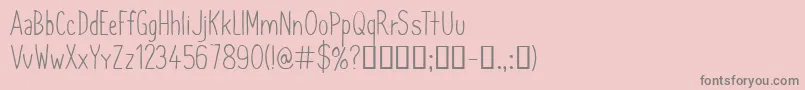 CfsimeonmarchessaultRegula Font – Gray Fonts on Pink Background