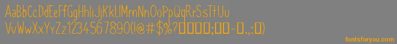 CfsimeonmarchessaultRegula Font – Orange Fonts on Gray Background