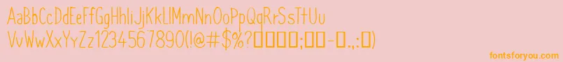 CfsimeonmarchessaultRegula Font – Orange Fonts on Pink Background