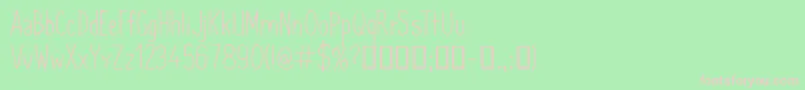 Fonte CfsimeonmarchessaultRegula – fontes rosa em um fundo verde