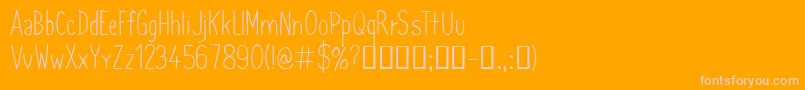 CfsimeonmarchessaultRegula Font – Pink Fonts on Orange Background