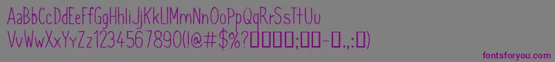 CfsimeonmarchessaultRegula-Schriftart – Violette Schriften auf grauem Hintergrund