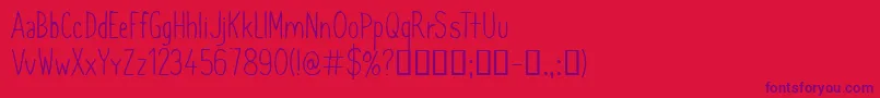 CfsimeonmarchessaultRegula Font – Purple Fonts on Red Background