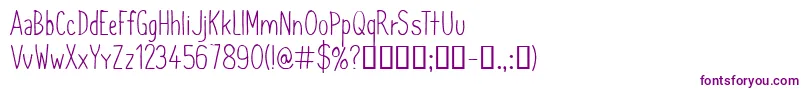 CfsimeonmarchessaultRegula-Schriftart – Violette Schriften auf weißem Hintergrund