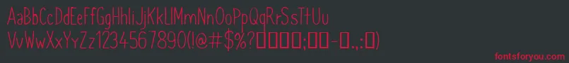 フォントCfsimeonmarchessaultRegula – 黒い背景に赤い文字