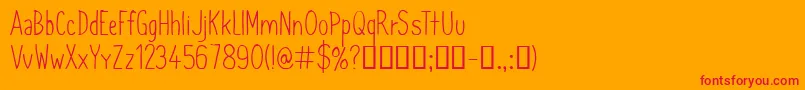 CfsimeonmarchessaultRegula Font – Red Fonts on Orange Background