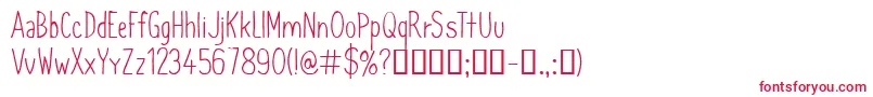 CfsimeonmarchessaultRegula-fontti – punaiset fontit valkoisella taustalla