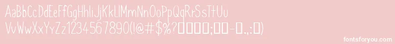 CfsimeonmarchessaultRegula Font – White Fonts on Pink Background